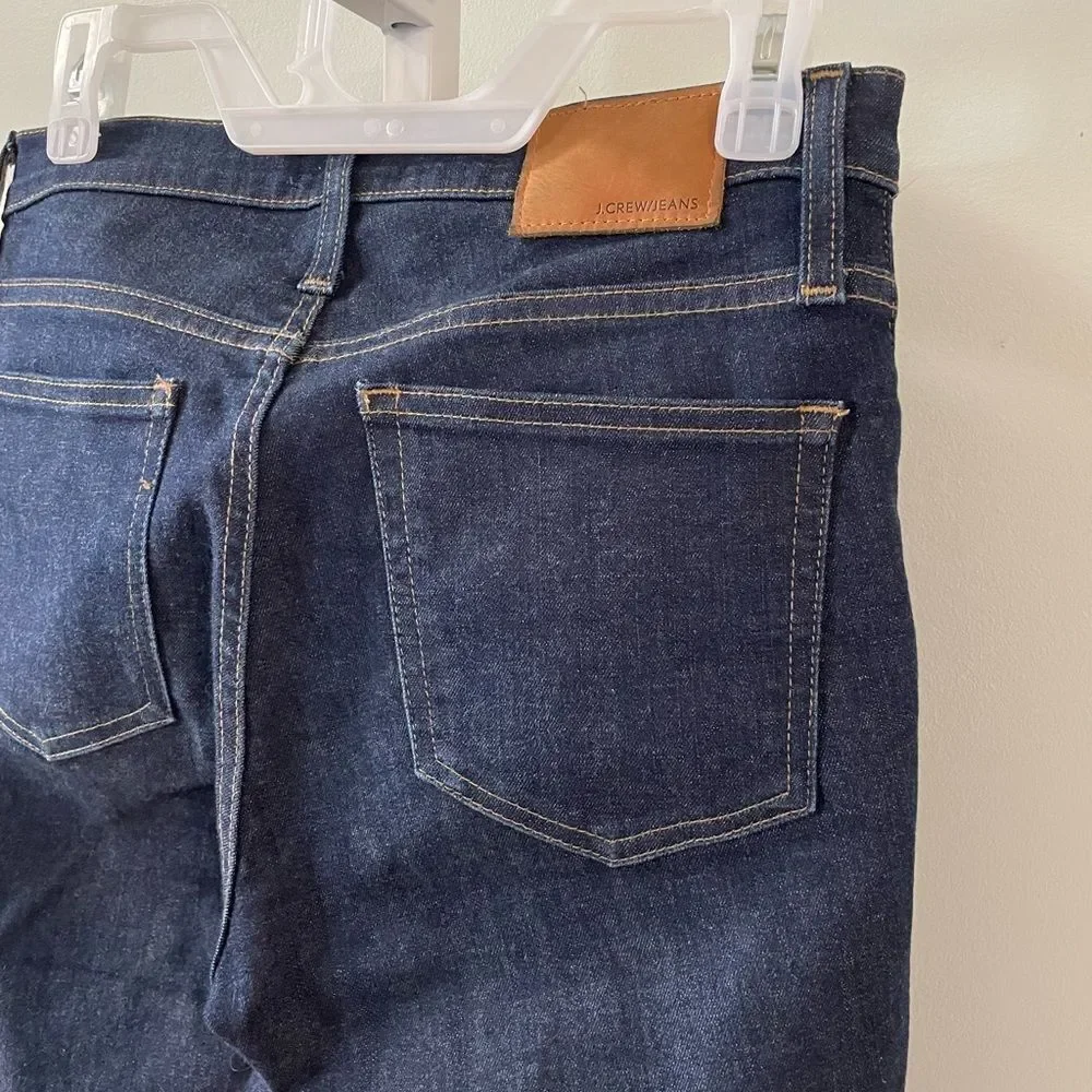 J. Crew Dark Wash 9” High-Rise Toothpick Skinny Jeans - Picture 4 of 6